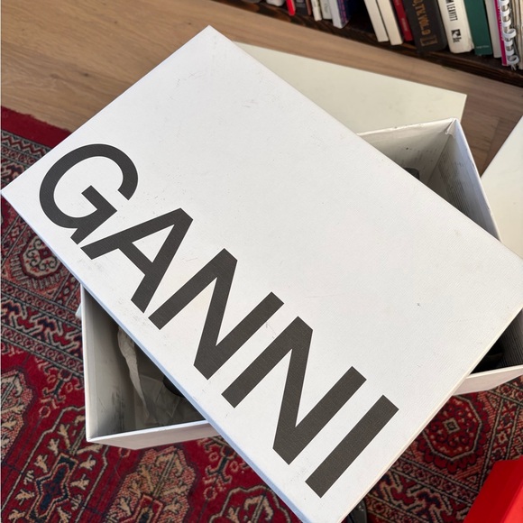 Ganni Mary Jane Flats with Crystal Embellishment - Picture 7 of 13